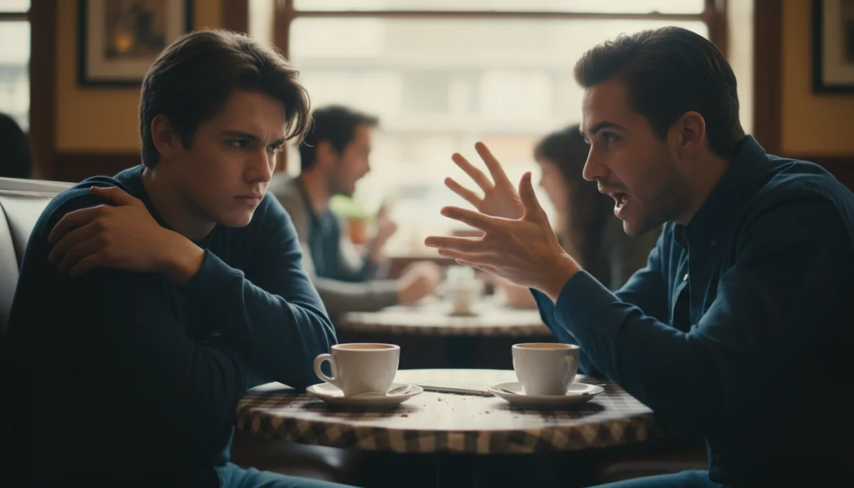 Uncomfortable date, aggressive communication, boundary issues.