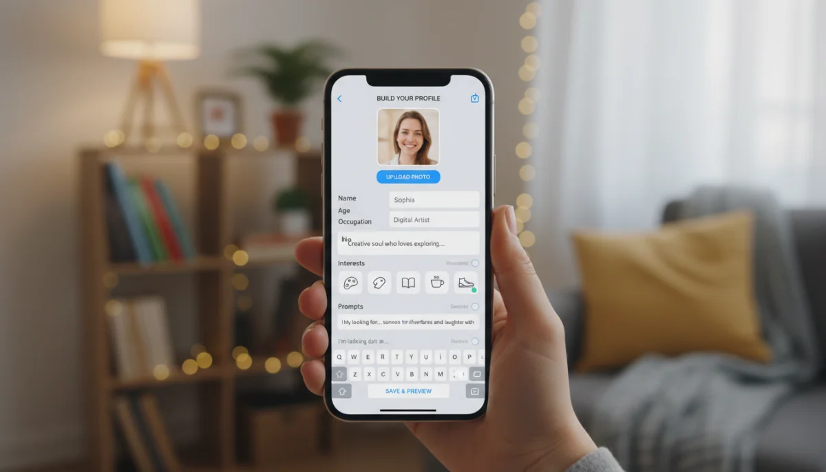 Crafting an authentic dating app profile for genuine connections.