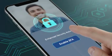 Smartphone screen showing a dating app with 2FA enabled, indicating enhanced security