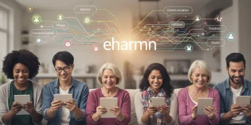 eHarmony compatibility quiz influencing match quality for meaningful connections.