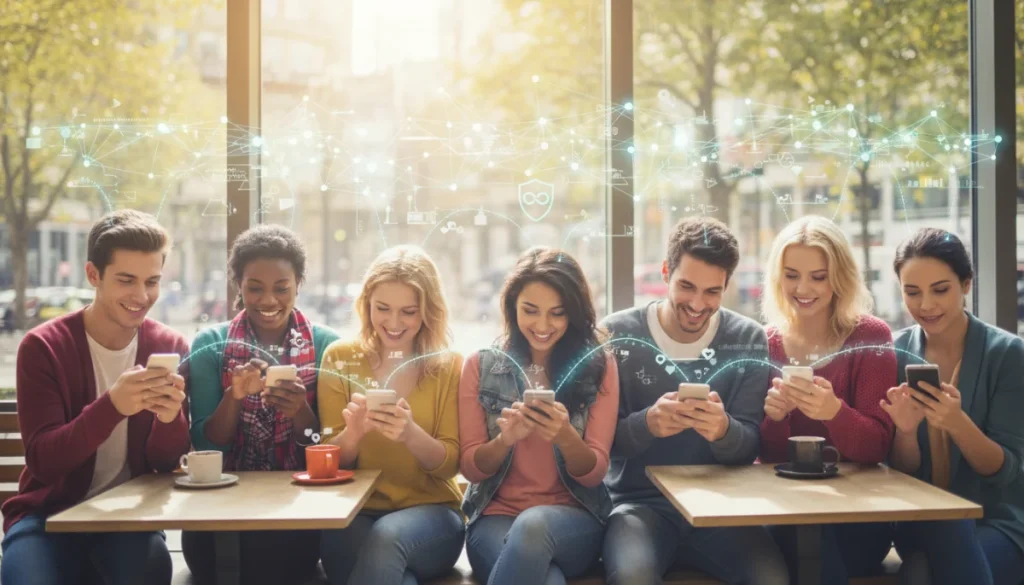People using dating apps responsibly with ethical AI