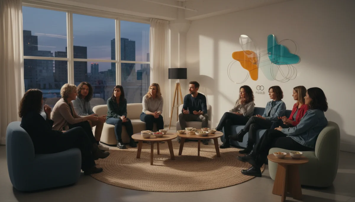 Diverse individuals communicating openly, symbolizing trust and ethical non-monogamy.