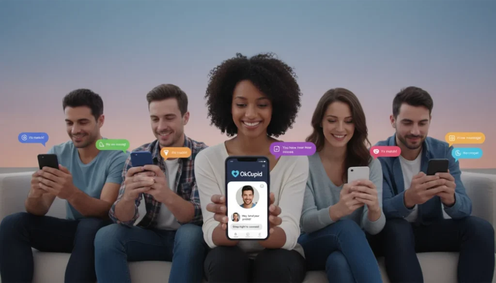People using OkCupid app after messaging changes