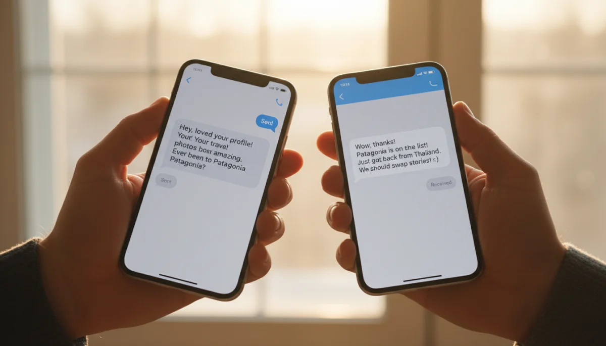 Successful message exchange leading to a reply